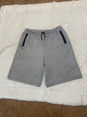 aerie Men's Heather Gray Athletic Drawstring Shorts